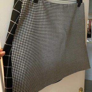 Plaid Duo-Toned Mini Skirt - Alice + Olivia